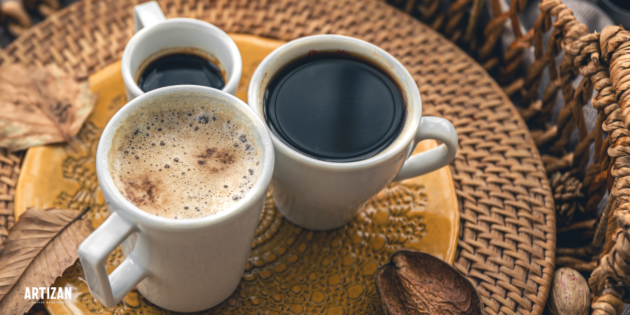 an image of 3 different cups of coffee