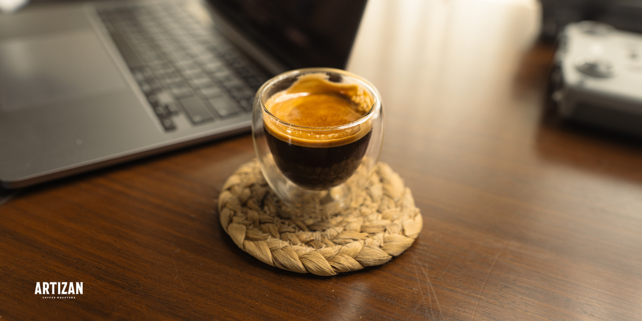 a cup of mushroom coffee