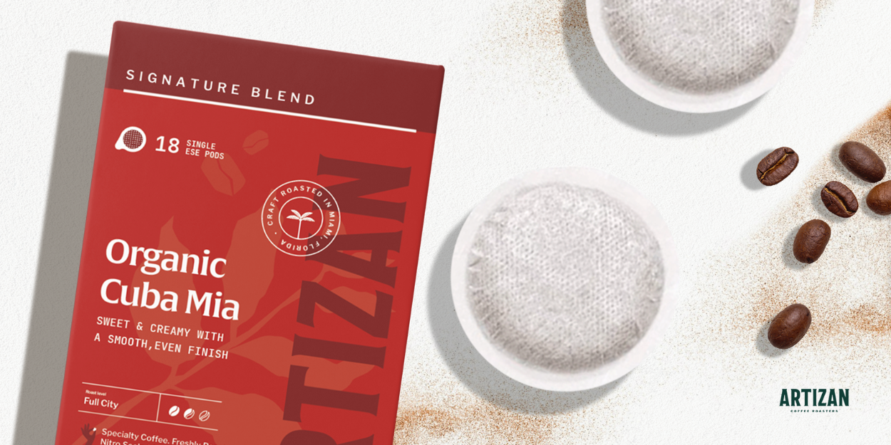 An image of Artizan's cuba mia coffee pods