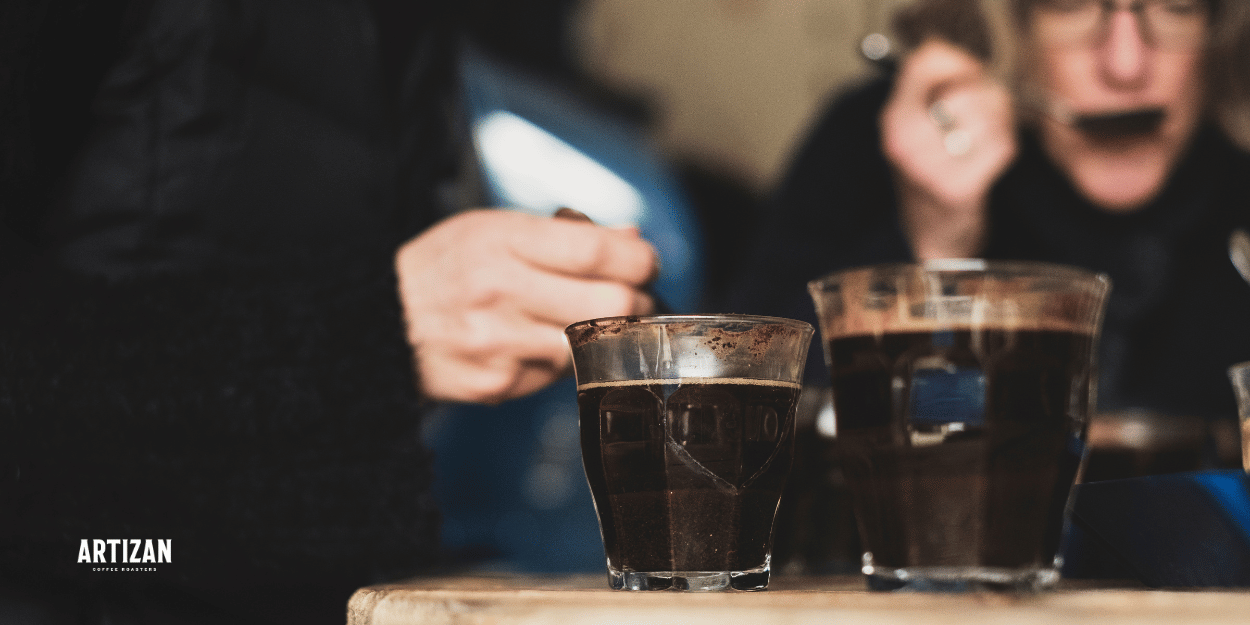 Two glasses of coffee