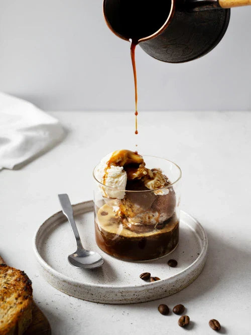 A glass of Affogato Al Artizan