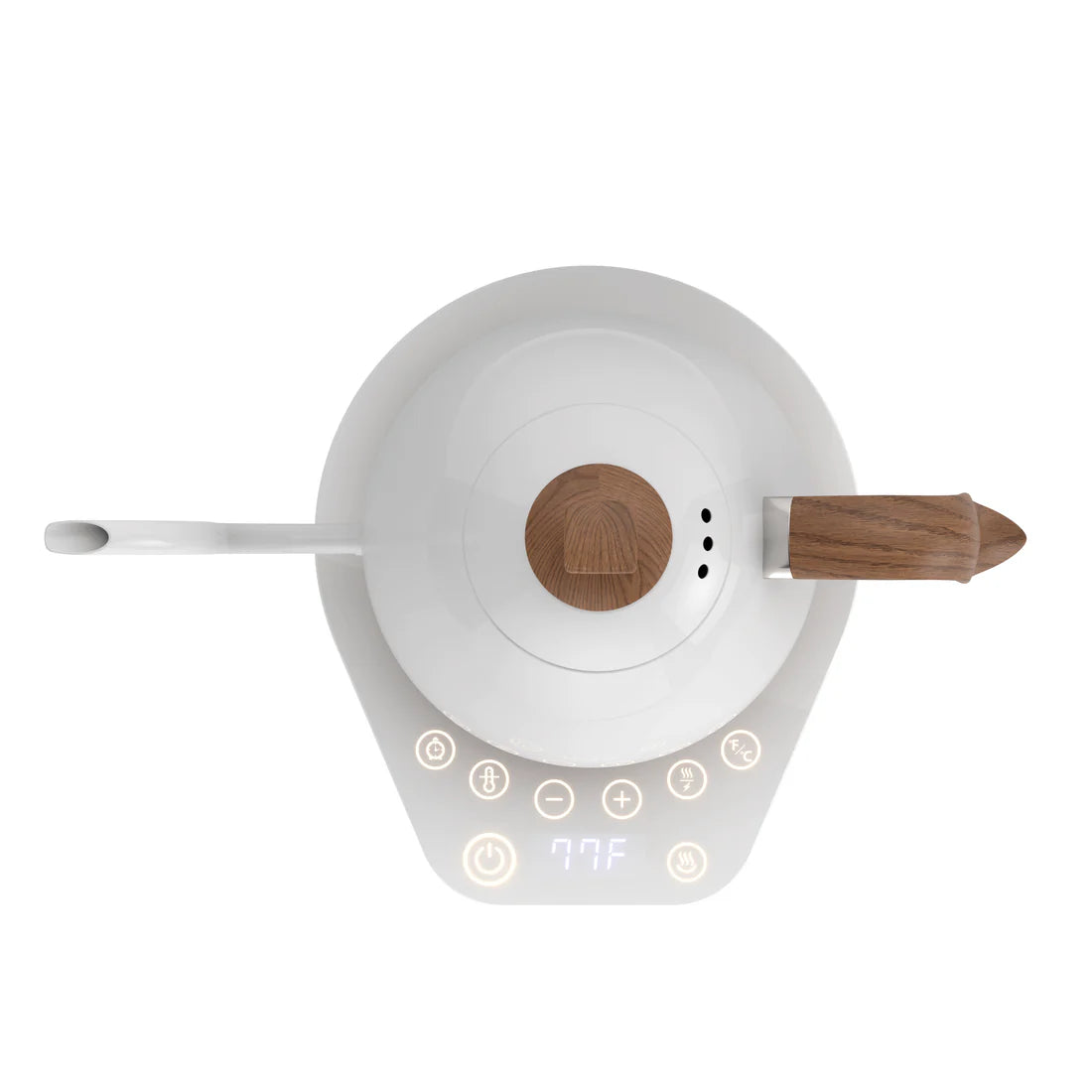 Artisan Electric Gooseneck Kettle Pearl White