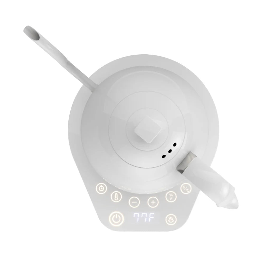 Artisan Electric Gooseneck Kettle All White
