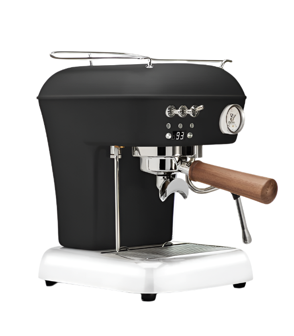 Angled Right SIde of Black Ascaso Dream PID Espresso Machine