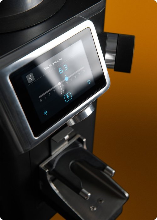 Close-up look of its control panel of Ceado REV Titan Commercial Espresso Grinder