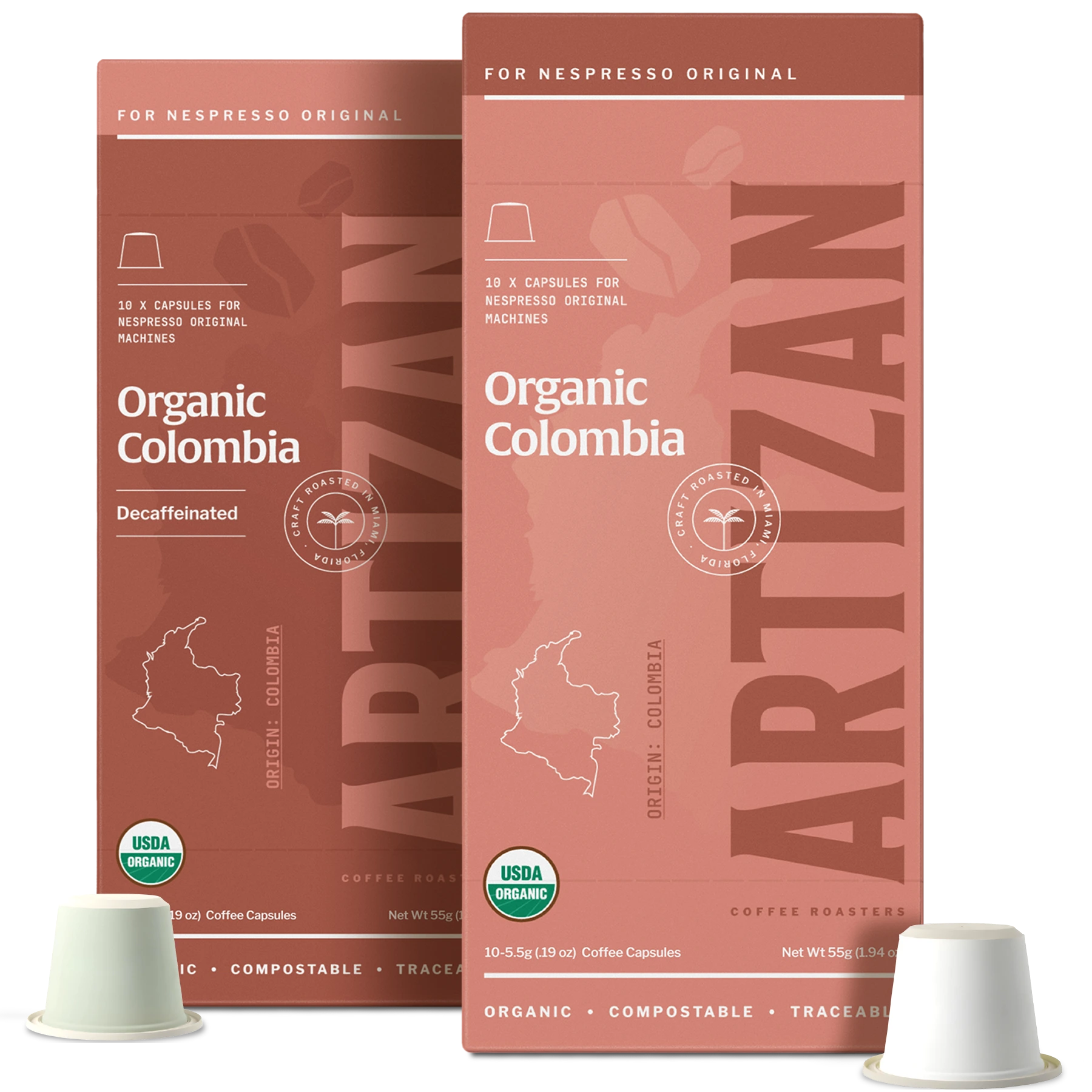 Colombia Day & Night Duo | Organic Nespresso Capsules - 100% Home