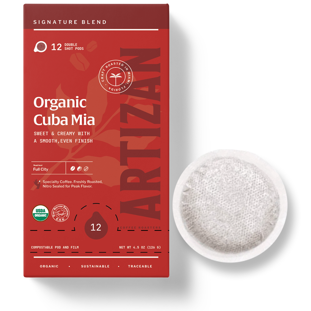 vuse ultra kit Organic Cuba Mia Espresso Double Espresso ESE Coffee Pods, Dark Roast - 12  Pods