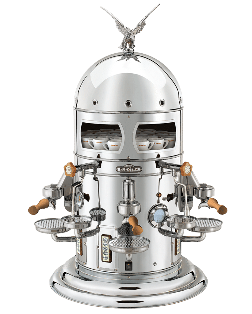 Chrome Variant of Elektra Belle Epoque 3 Group Commercial Espresso Machine
