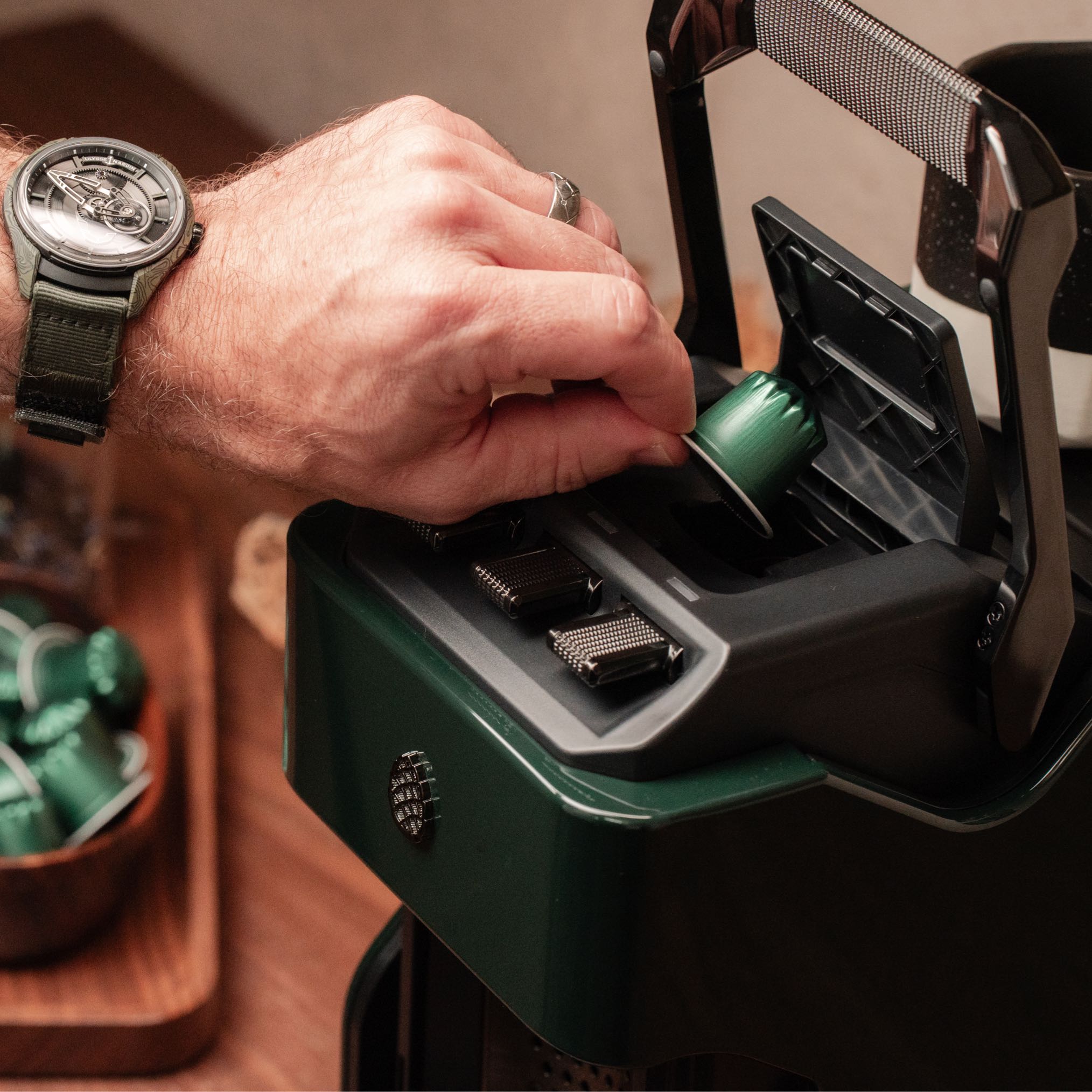 Milton Coffee Line1 Nespresso Compatible Brewer - Evergreen & Grain