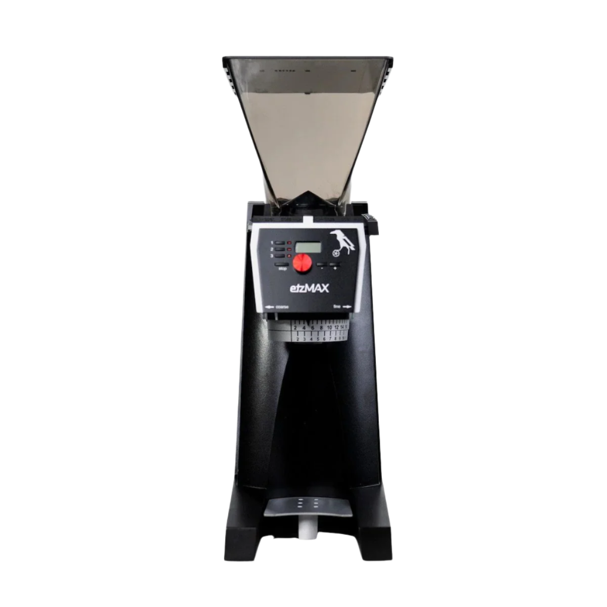 Front image of Black Eztinger etzMax Filter W GBW Filter Coffee Grinder