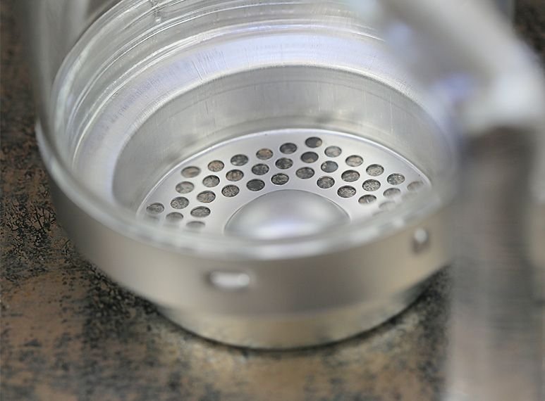 Close-up image of Fresh Roast SR540 Glass Roasting Chamber