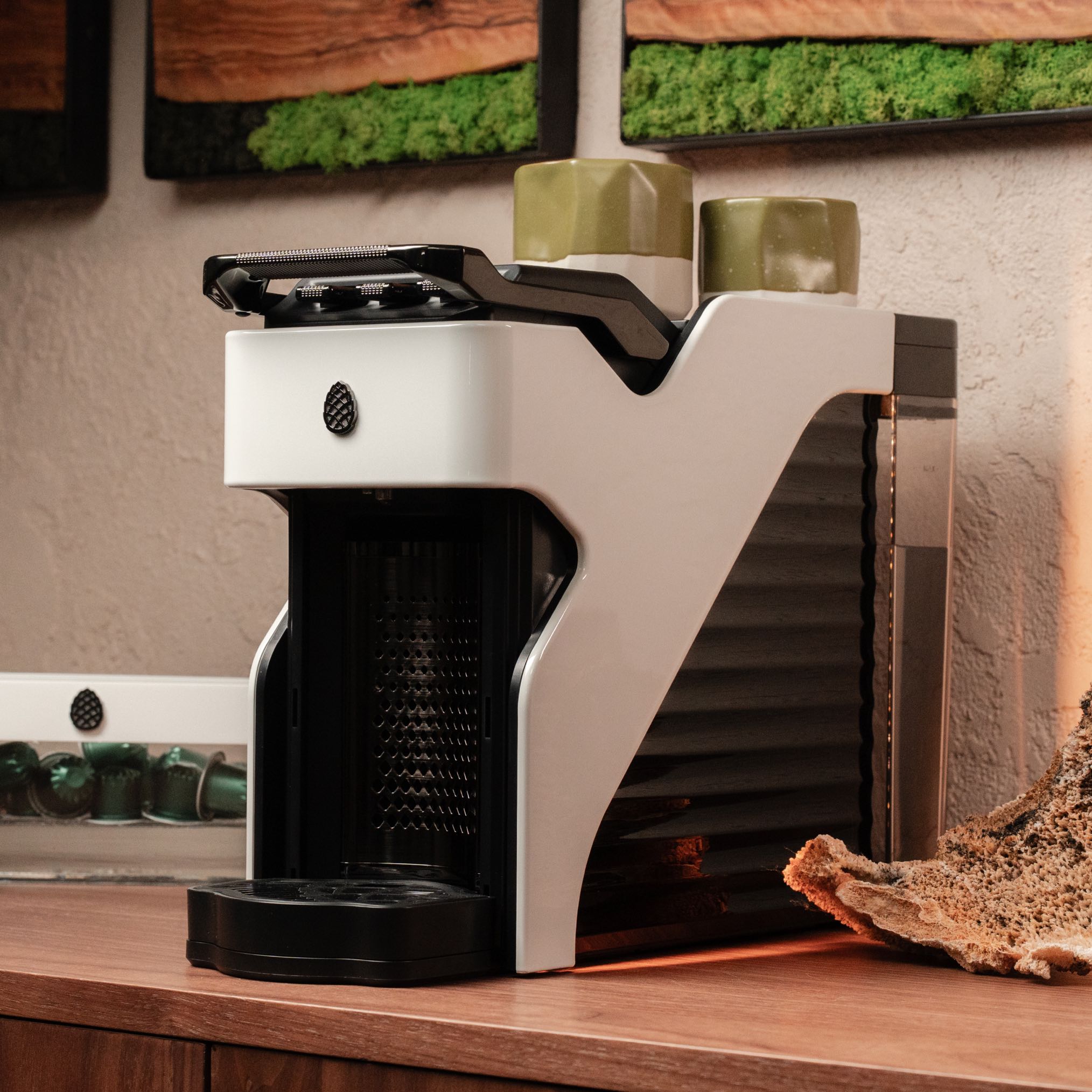Milton Coffee Line1 Nespresso Compatible Brewer - Glacier & Onyx