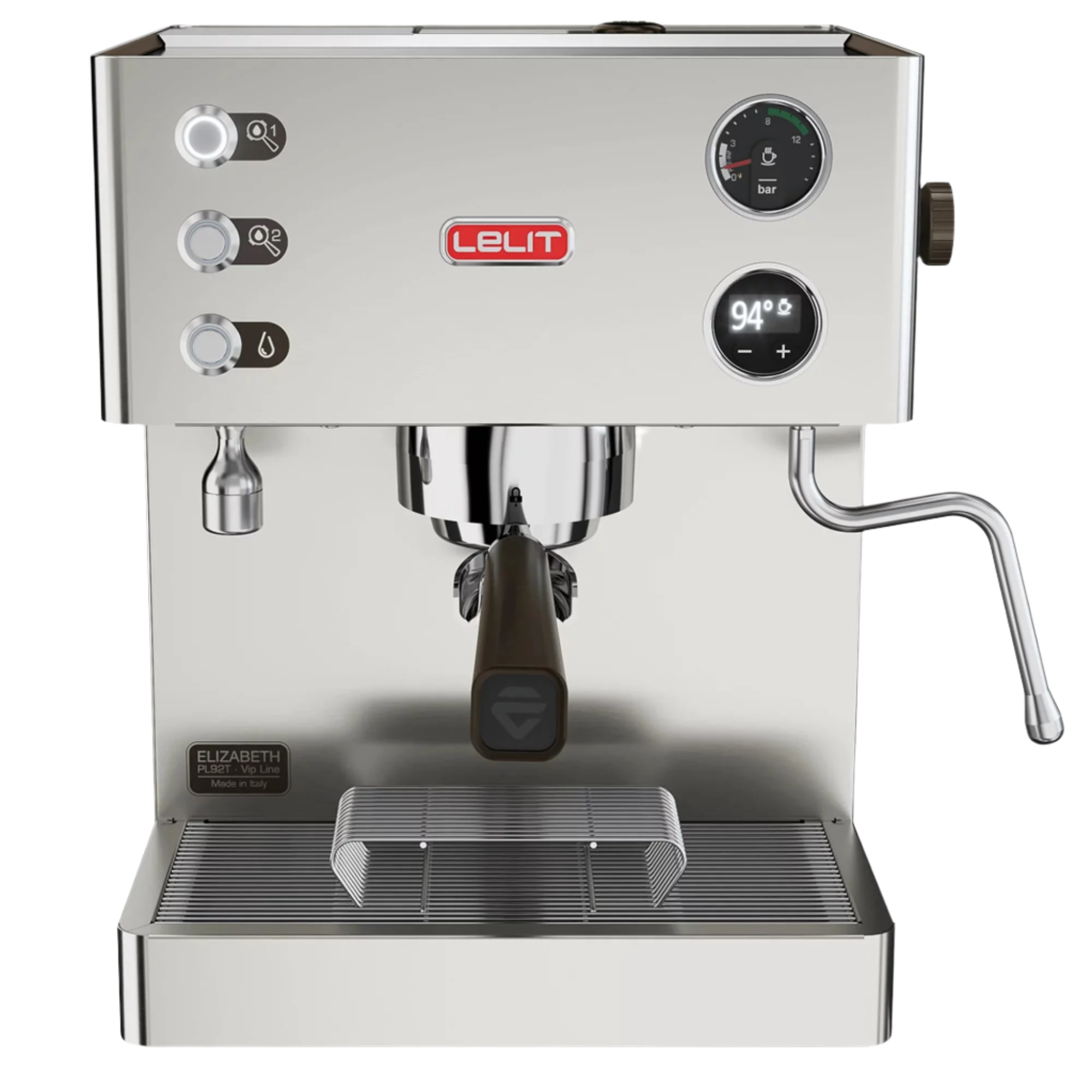 Lelit Elizabeth Espresso Machine Brushed Stainless Steel Coffee Lelit Elizabeth Espresso Machine Brushed Stainless Steel Coffee