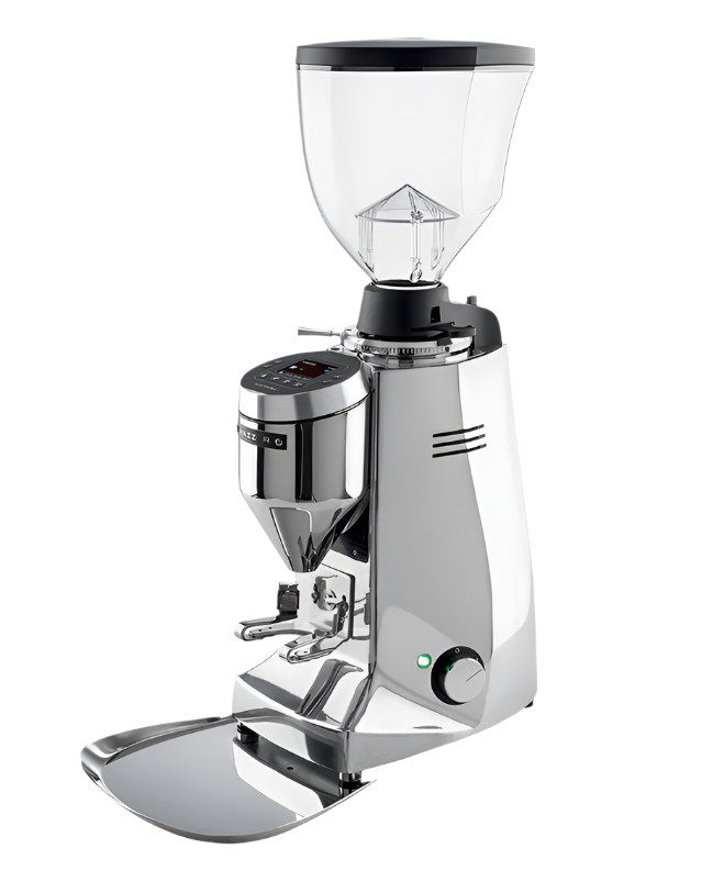 Polished Aluminum Variant Mazzer Major V Electronic Espresso Grinder