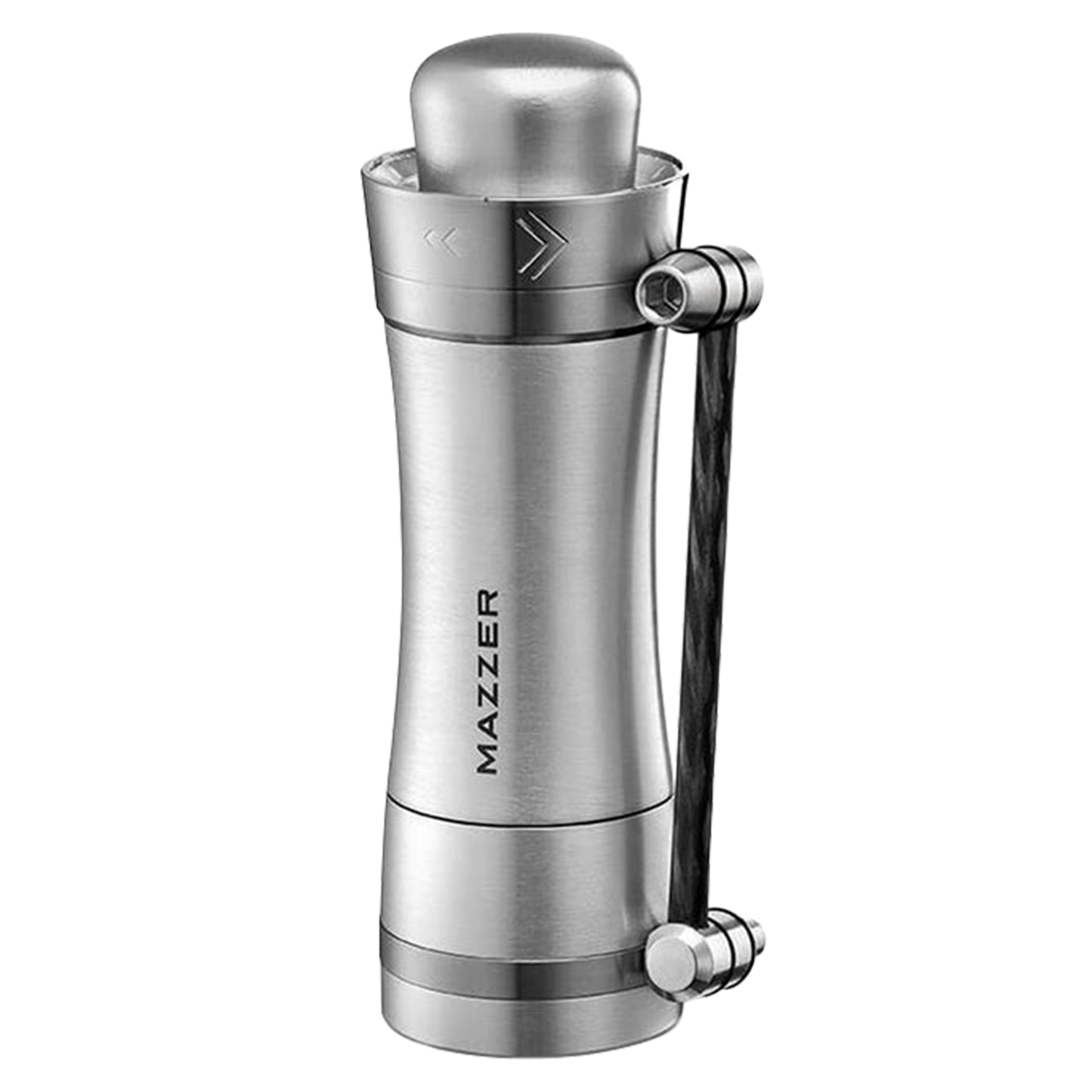 The Mazzer Omega hand coffee grinder is crafted from stainless steel and anodized aluminum, complemented by lightweight carbon fiber parts. This manual grinder is equipped with 47 mm conical burrs and a precise external micro‑step adjustment ring, allowing for consistent grinds across a variety of brewing methods, from French press to espresso. Its compact, travel-friendly design features a foldable magnetic handle, making it easy to carry and use anywhere.