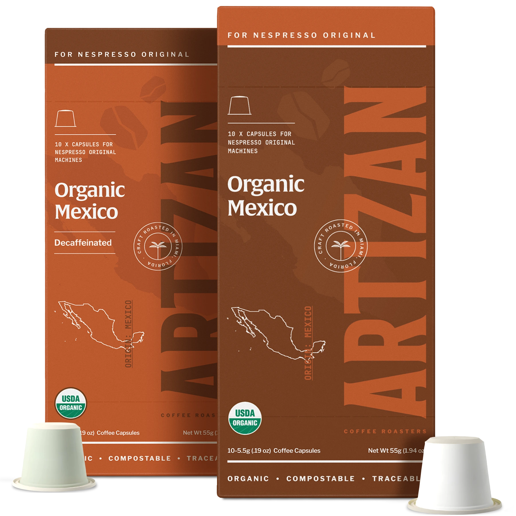 Mexico Day & Night Duo | Organic Nespresso Capsules - 100% Home