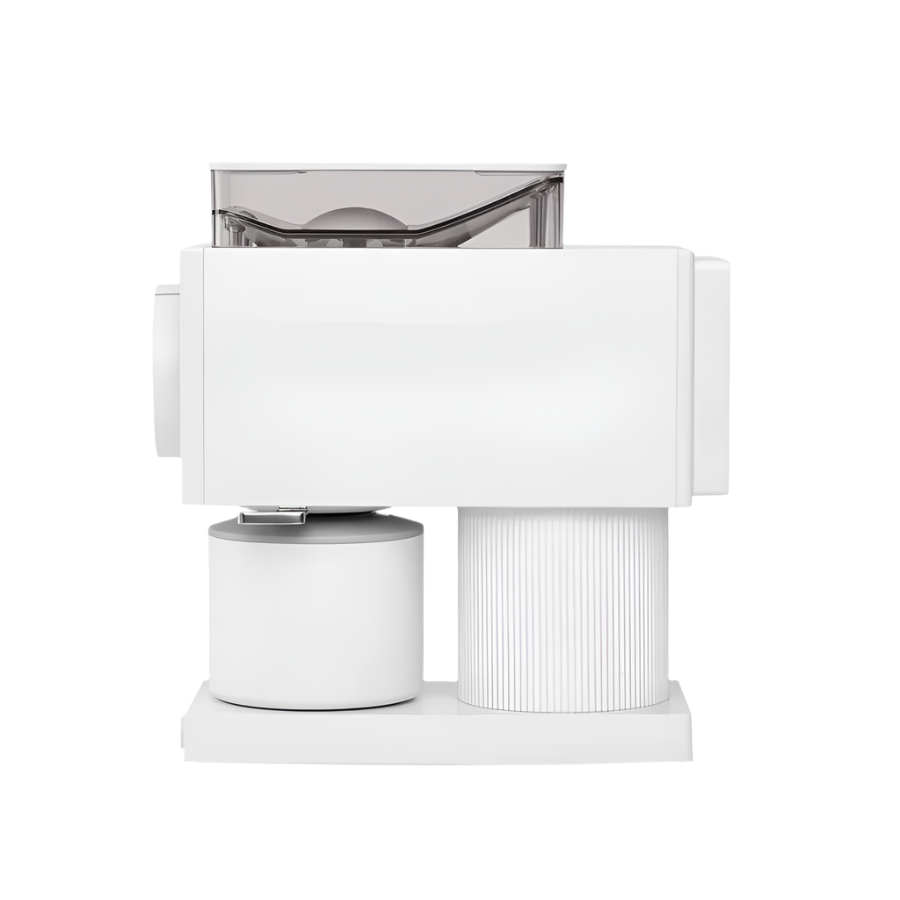 Full left side image of white variant Ode Brew Grinder Gen 2
