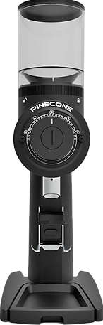 Front view of Pinecone Swiss Pinion Coffee Grinder