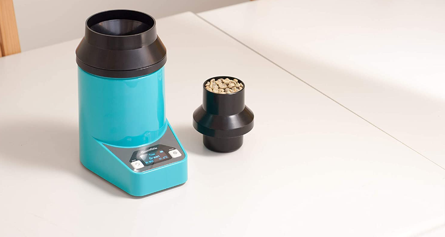 RoastRite RM-800 Moisture and Density Meter with coffee beans displayed, ideal for roasters