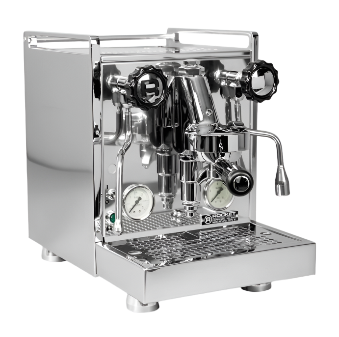 Angled Right Side of Rocket Espresso Mozzafiato Timer Type V