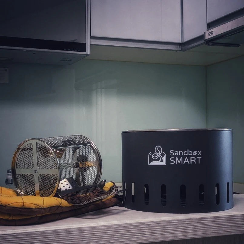 Sandbox Smart C1 Coffee Cooler cooling freshly roasted coffee beans for optimal flavor preservation