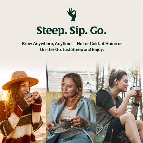 Organic Cuba Mia Coffee Sachets Espresso - Brew anytime and anywhere Hot or Cold at Home or On-the-go just steep and enjoy