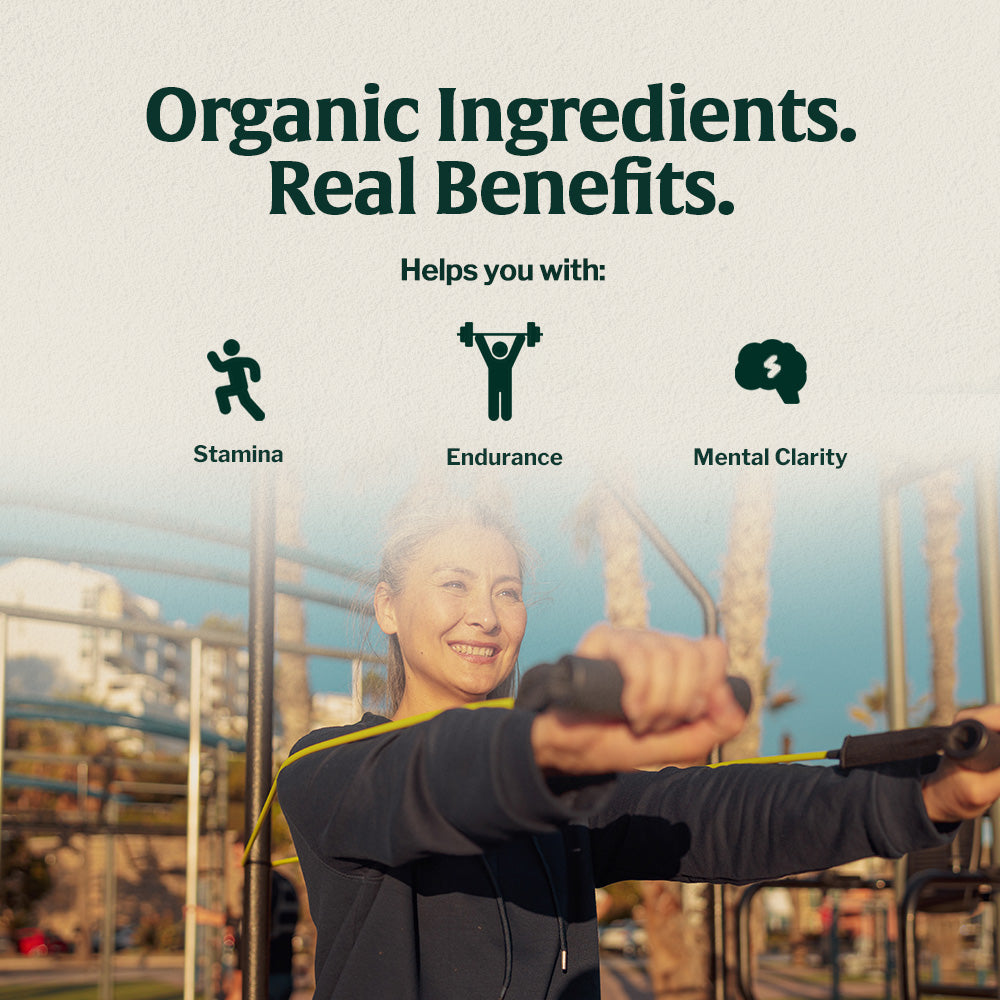 Organic cordyceps mushroom coffee benefits including stamina, endurance, and mental clarity support.