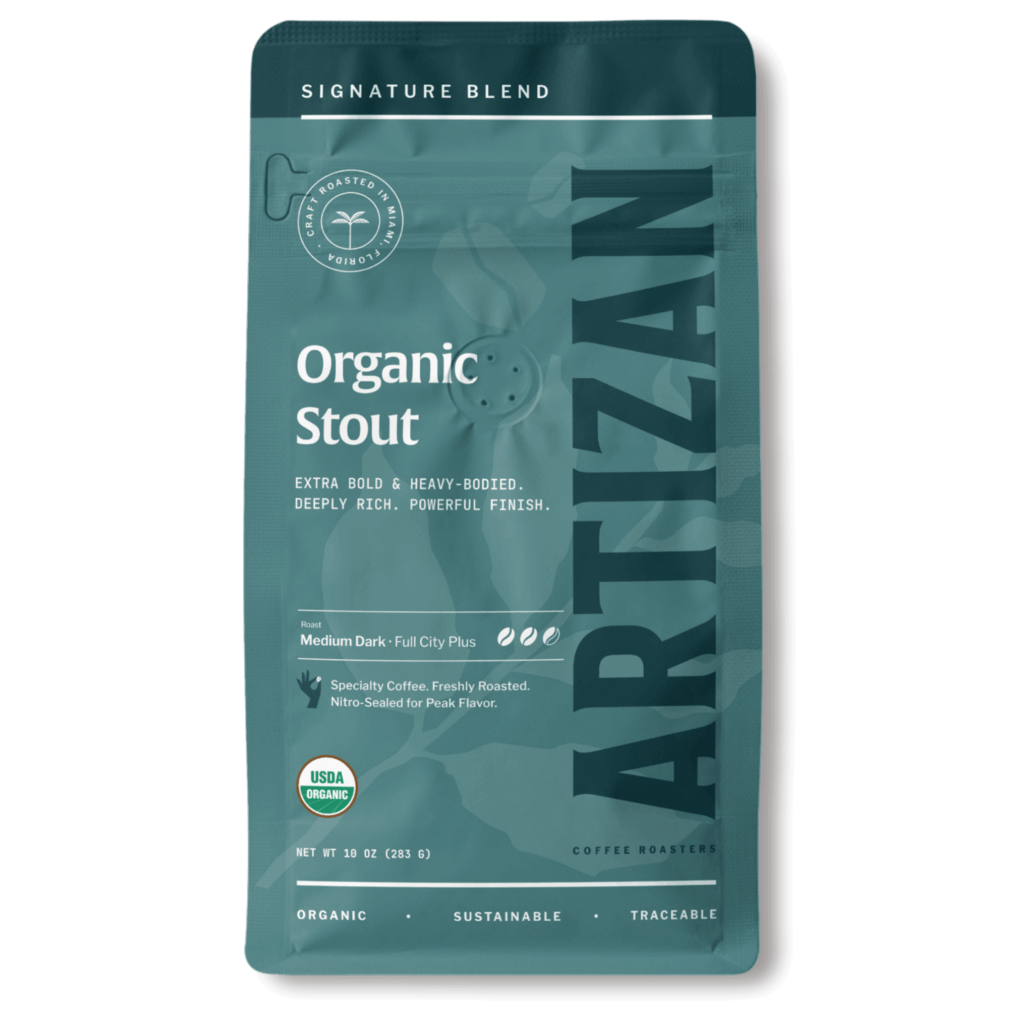Organic Stout – Medium-Dark Roast, Fair Trade