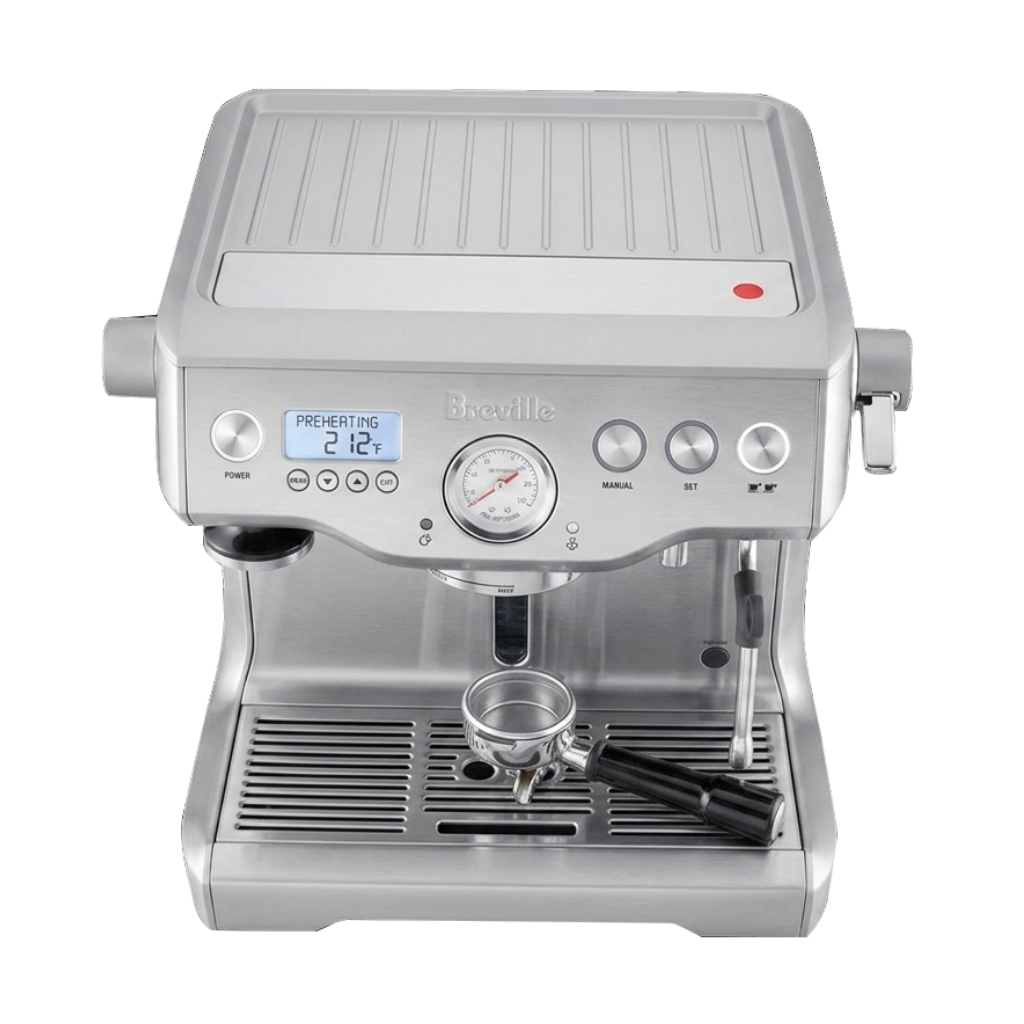 breville espresso machine front view.