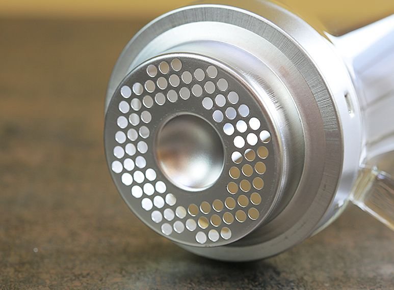 Close-up image at the bottom part of Fresh Roast SR800 Glass Roasting Chamber