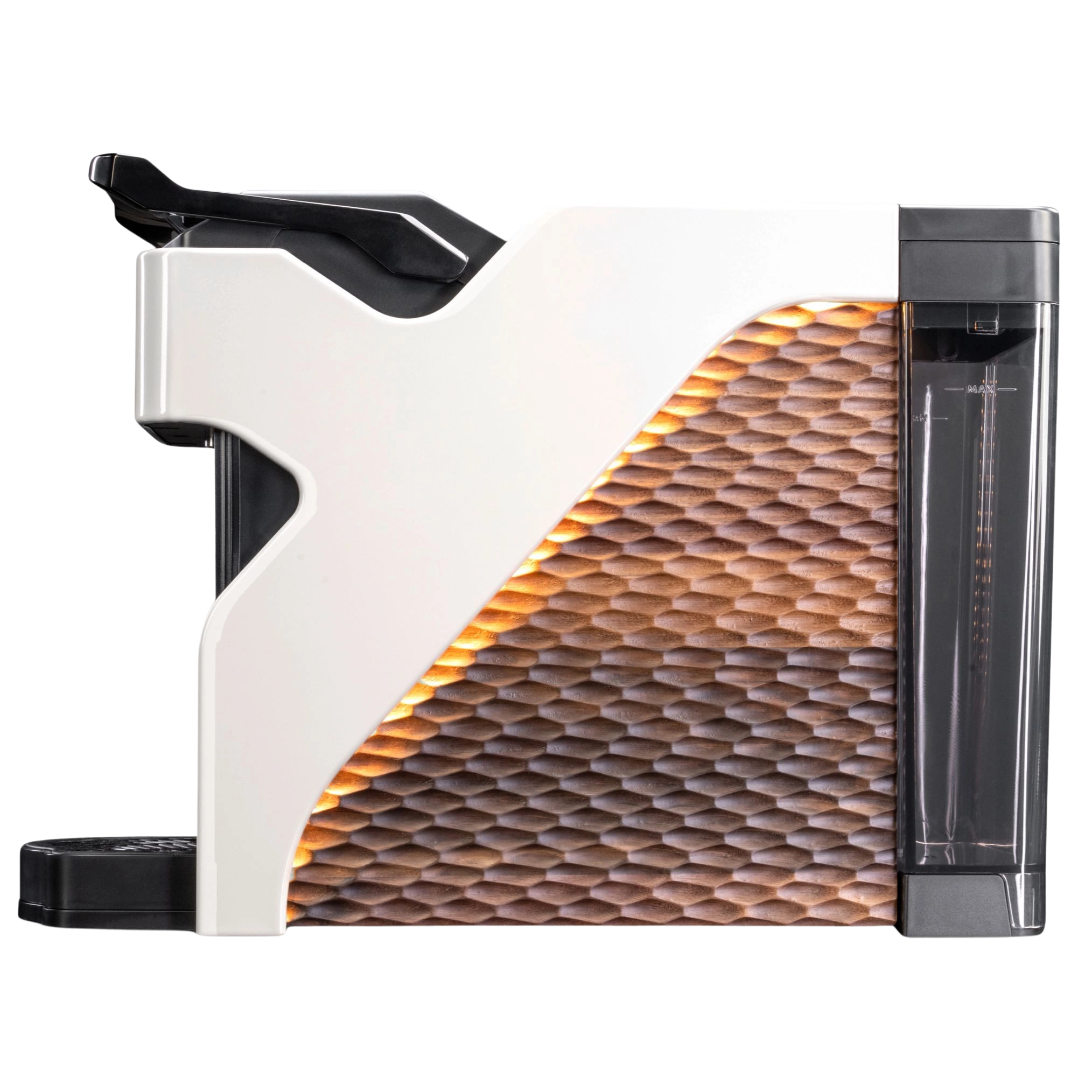 Milton Coffee Line1 Nespresso Compatible Brewer in Glacier & Grain– side view