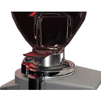 A closer look at the bean hopper of Fiorenzato F83 E PRO On Demand Espresso Grinder