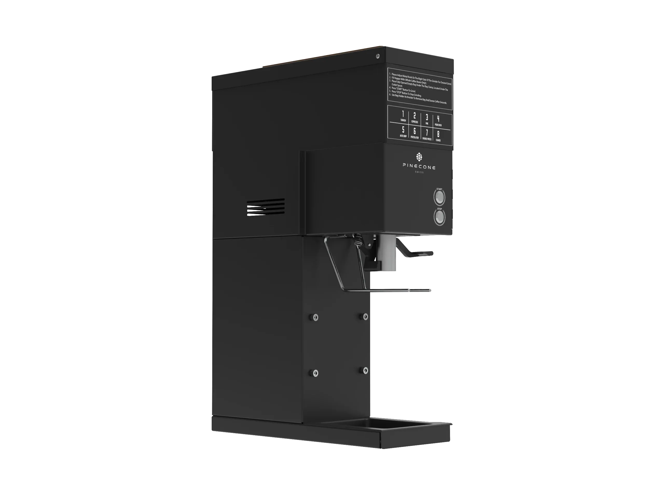 Pinecone GH-B Bulk Coffee Grinder side view image