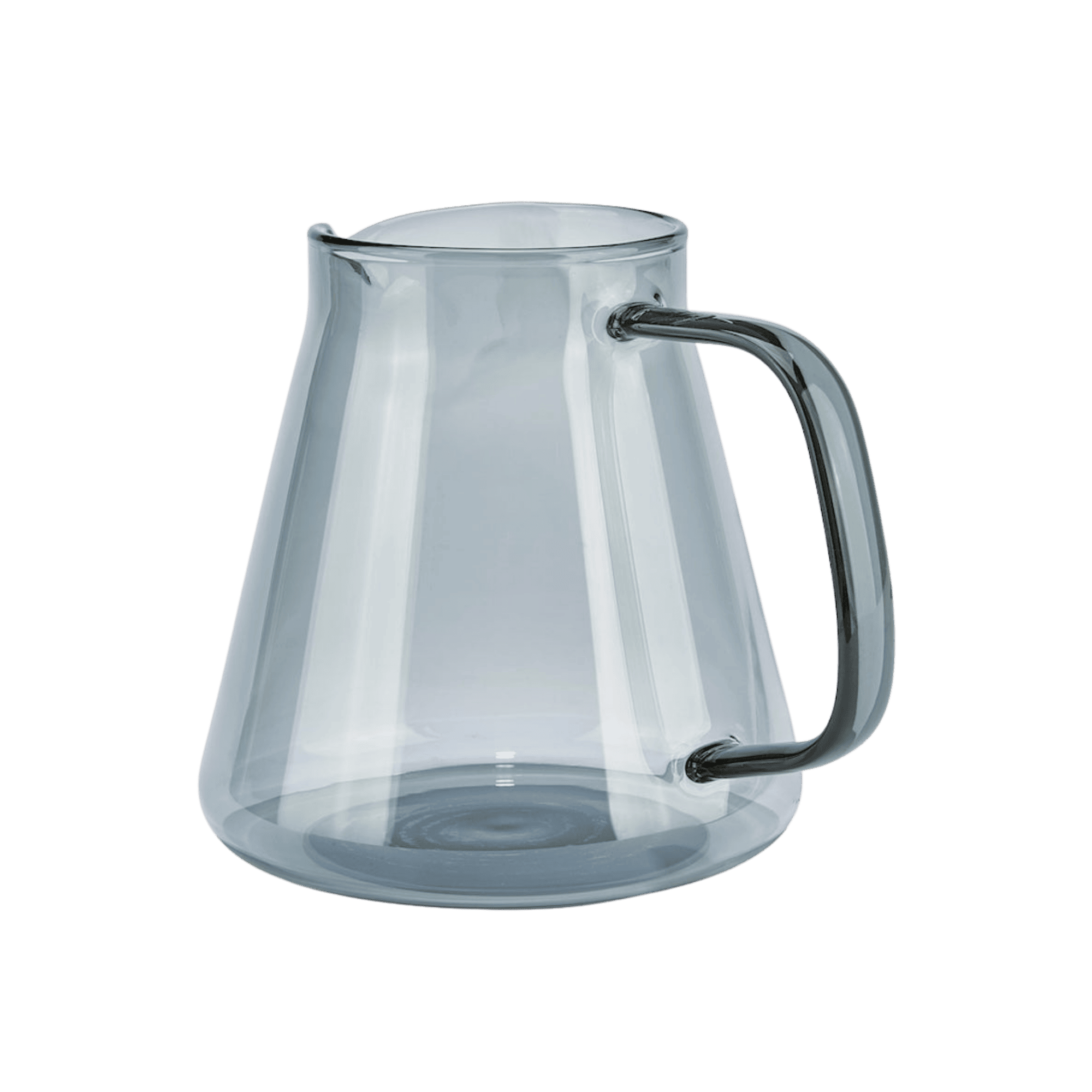 Ratio Four Coffee Machine glass Ratio coffee machine with clear carafe body and black handle—rounded spout