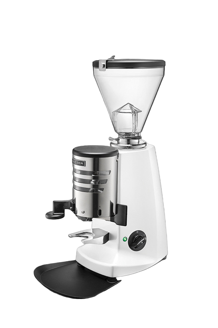 White Variant Mazzer Super Jolly V Up Automatic Espresso Grinder
