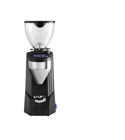 Front image of black variant Rocket Espresso Fausto Touch Espresso Grinder