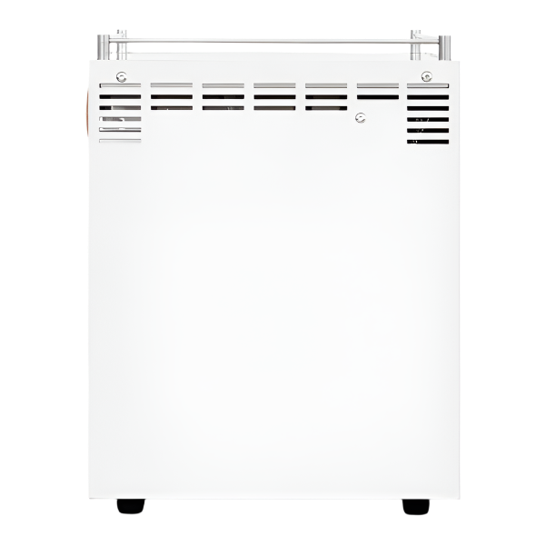 Full Rear Look of White Ascaso Steel Uno Espresso Machine