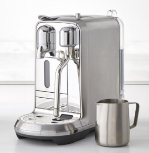 Image of a Silver Nespresso Creatista Machine for Original Pods