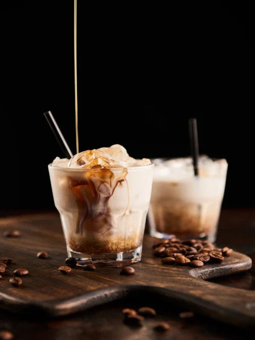 A glass of White Rhino Float