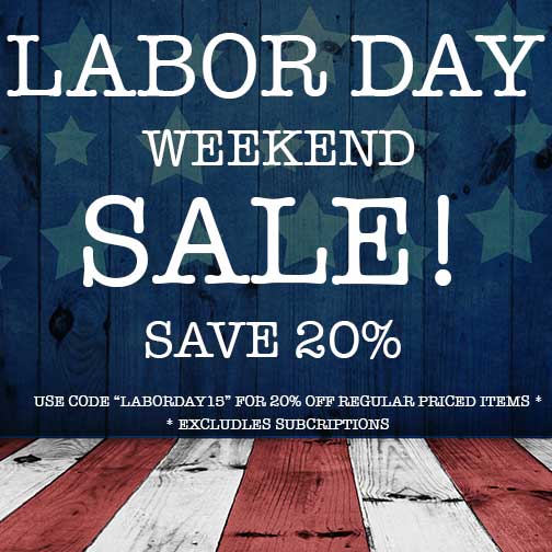 Labor Day Weekend Sale