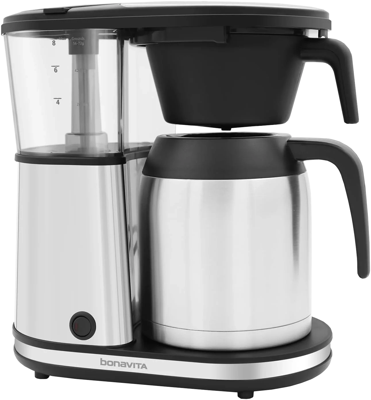 Bonavita Connoisseur 8-Cup Drip Coffee Brewer One-Touch with Thermal Carafe and Hanging Basket