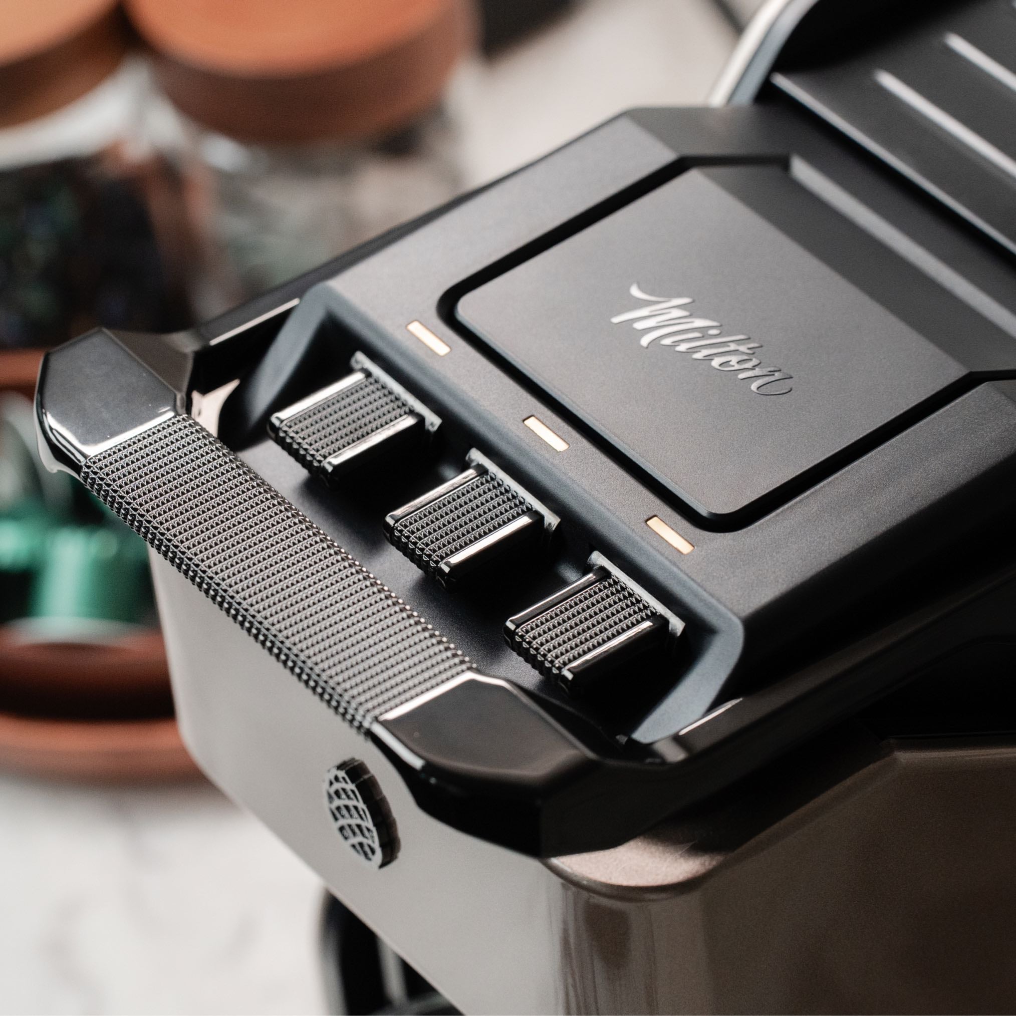 Milton Coffee Line1 Nespresso Compatible Brewer - Champagne & Saddle
