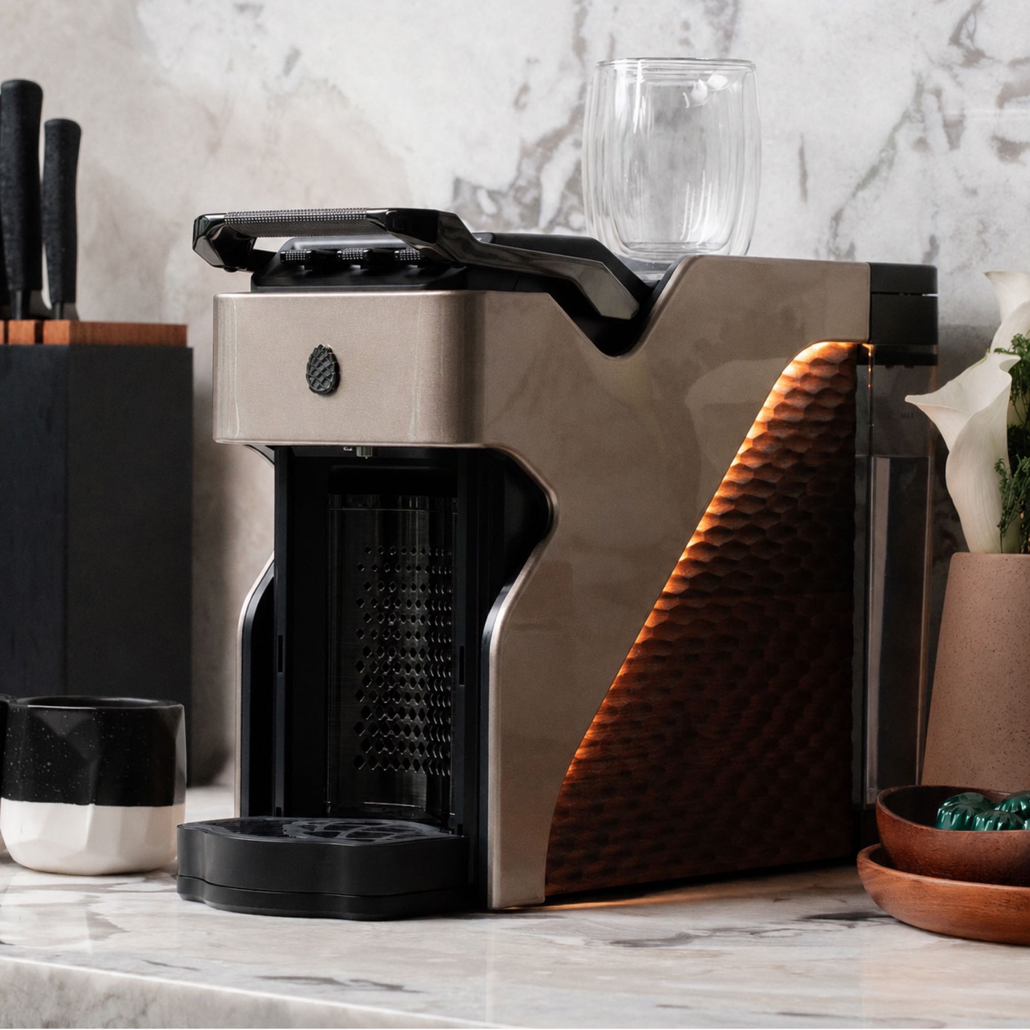Milton Coffee Line1 Nespresso Compatible Brewer - Champagne & Grain