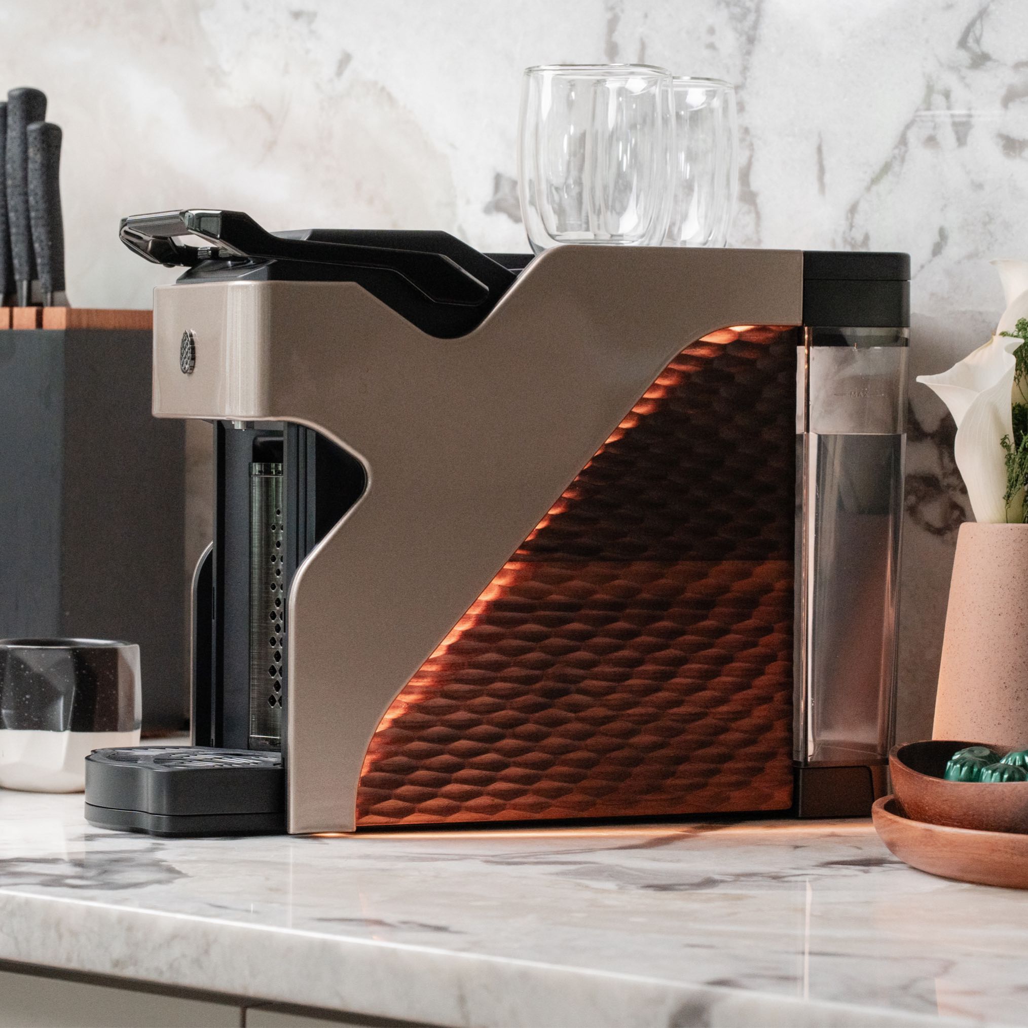 Milton Coffee Line1 Nespresso Compatible Brewer - Champagne & Grain