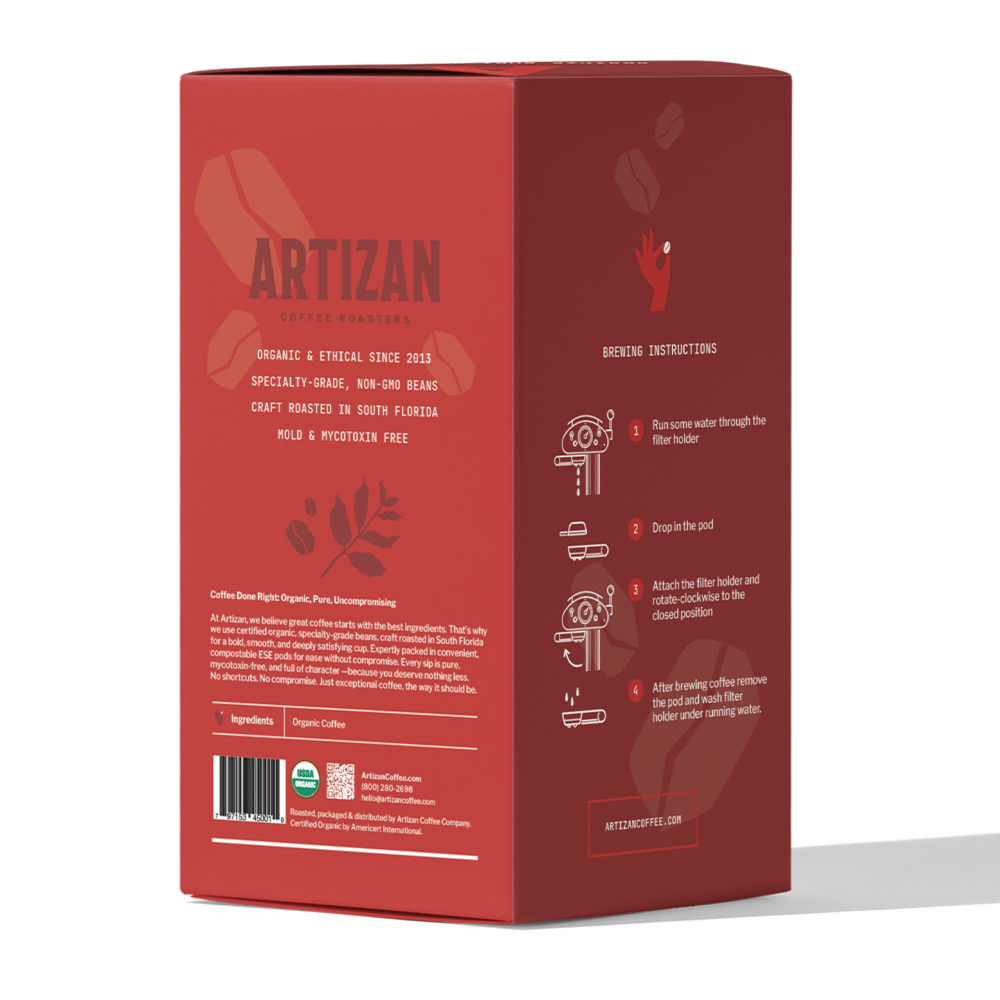 Organic Cuba Mia Espresso ESE Coffee Pods, Dark Roast - 18 Pods