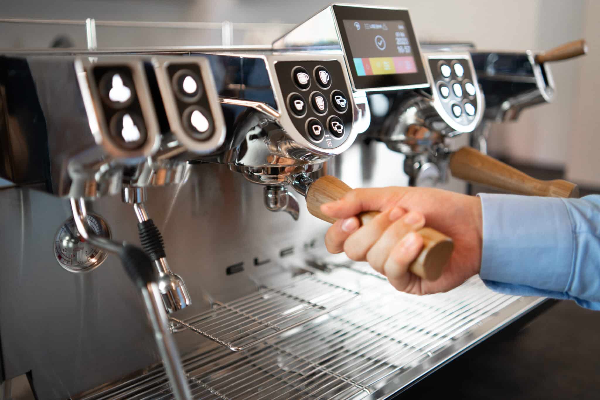 Elektra Evok 2 Group Commercial Espresso Machine Side Image 