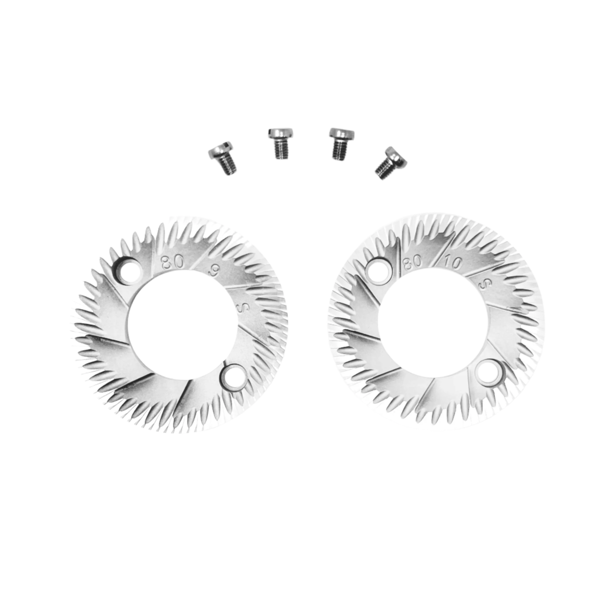 An image of E80 - 80 mm special steel burrs (standard) with bolts 