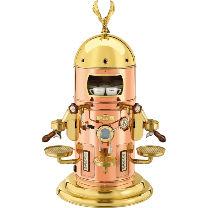Elektra Belle Epoque 2 Group Commercial Espresso Machine in Copper Brass