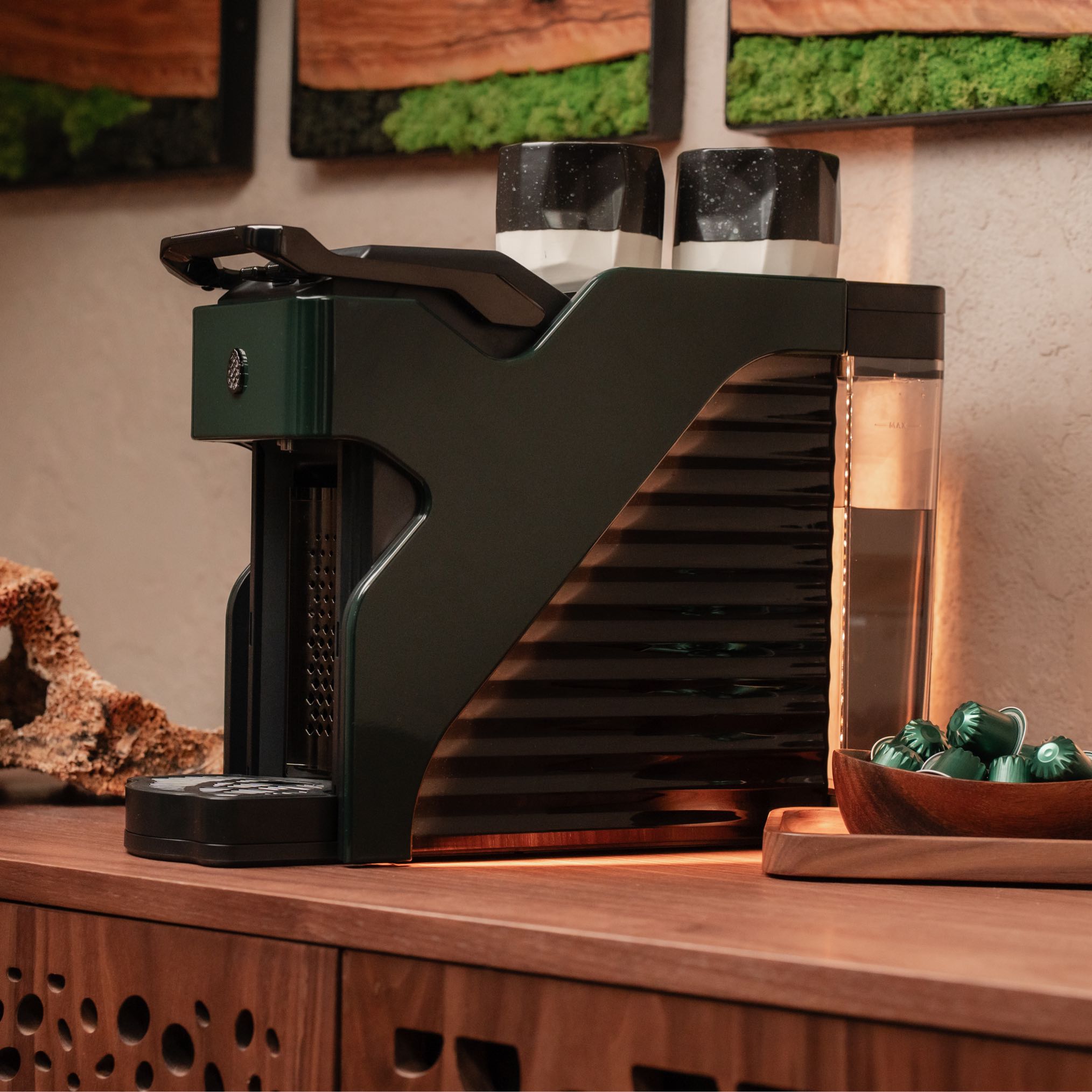 Milton Coffee Line1 Nespresso Compatible Brewer - Evergreen & Onyx