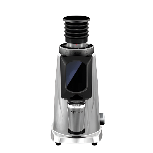 Chrome with Black Variant Fiorenzato Allground Probrew Coffee Grinder